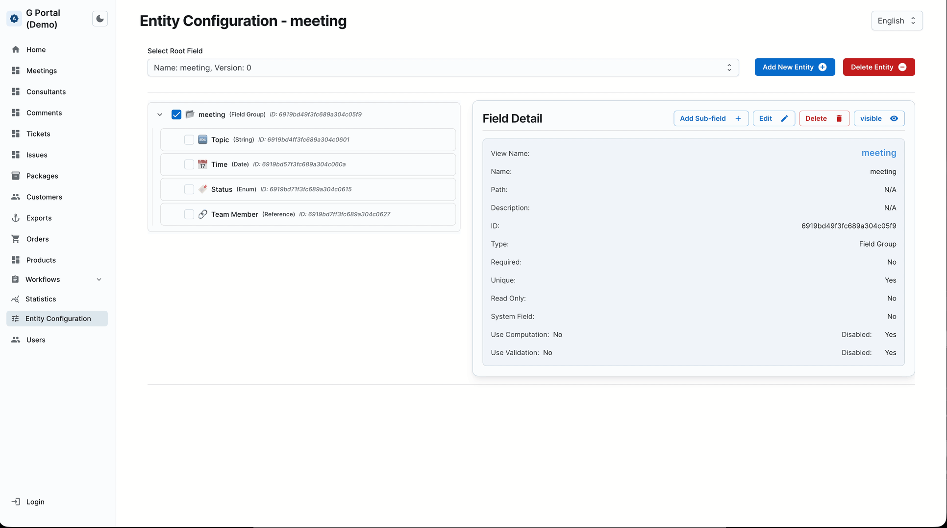 Create teamMember entity