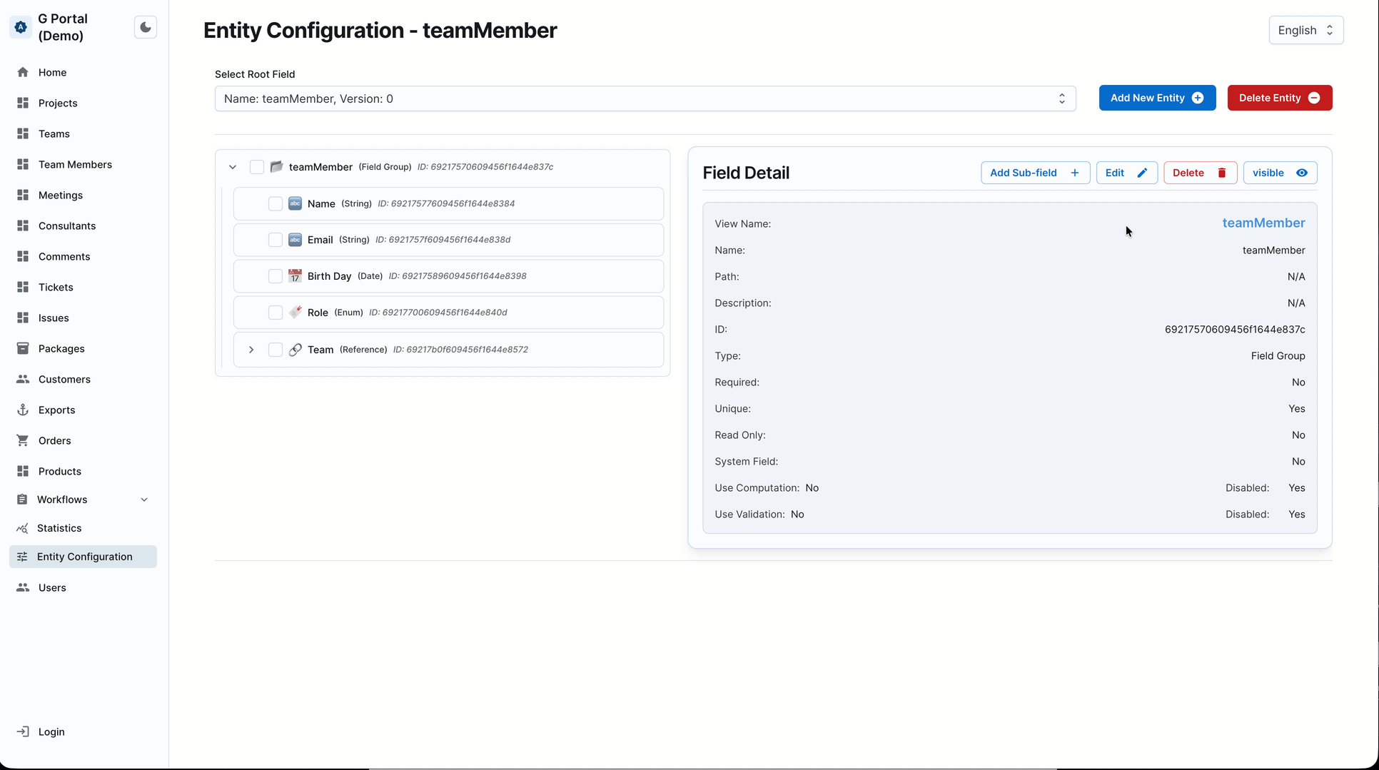 Demo array reference