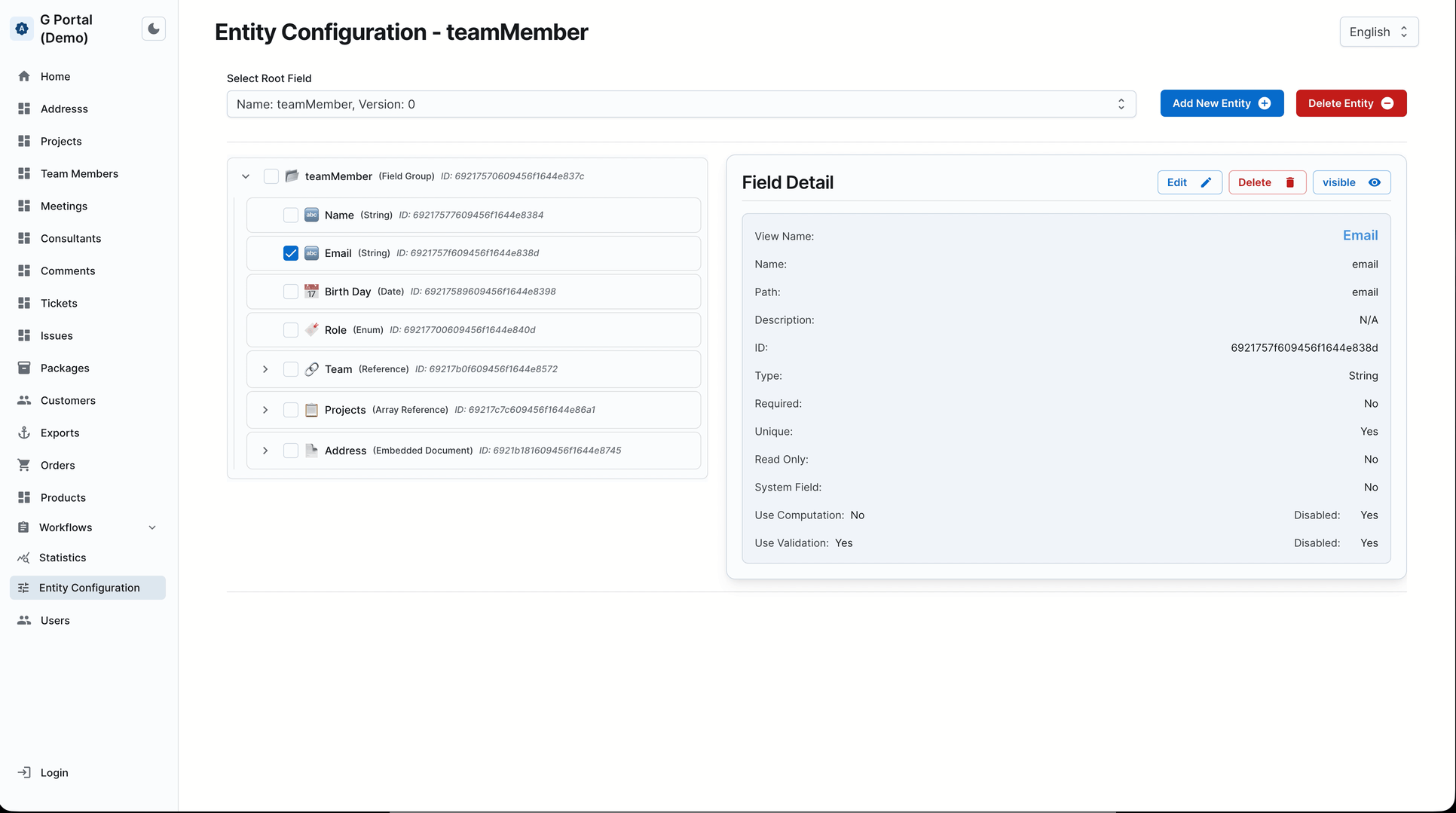 Demo Custom validation